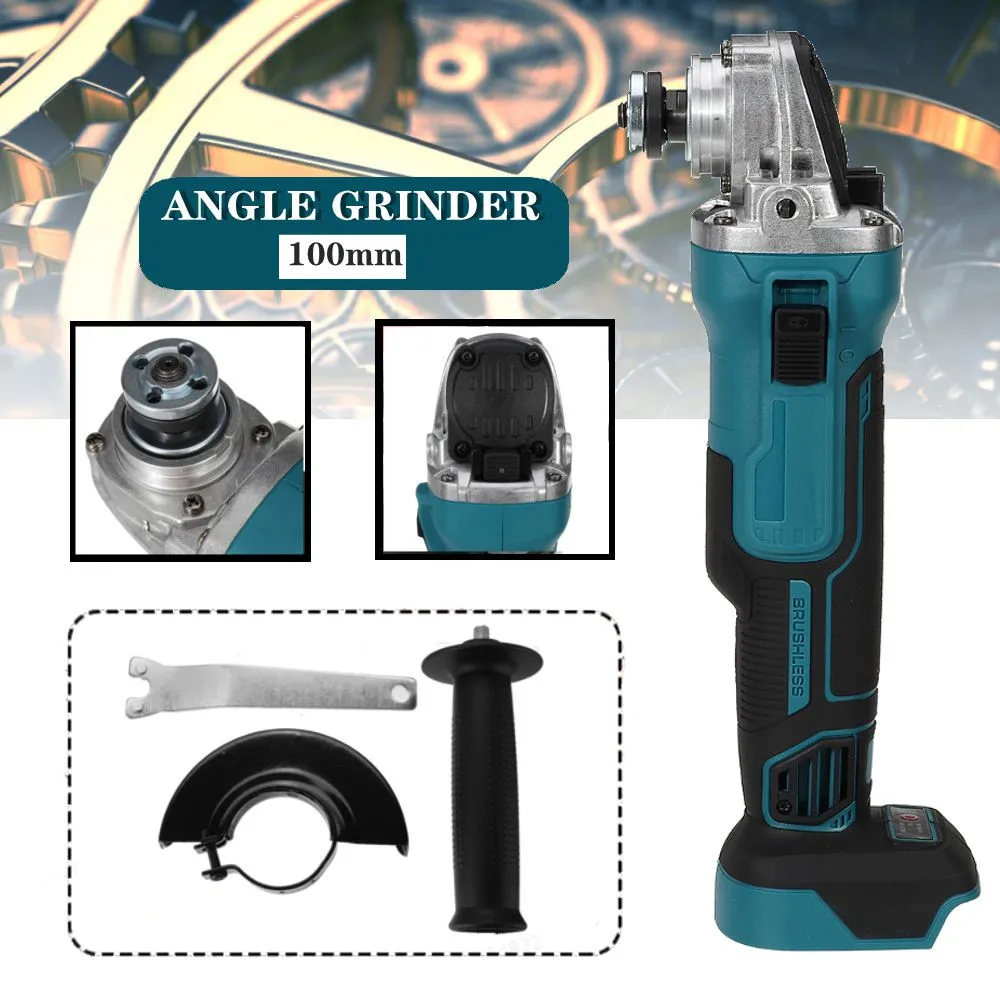 Magnitt 100/125mm Grinding Machine Cutting Wireless Electric Brushless Angle Grinder Polisher Power Tool For 18V Makita Battery