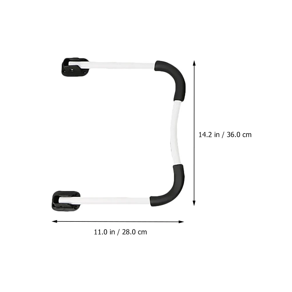 2Pcs Folding Table Legs Hard Iron Foldable Bed Computer Desk Legs Wear Resistant Rounded Stable Replacement Replacement Leg