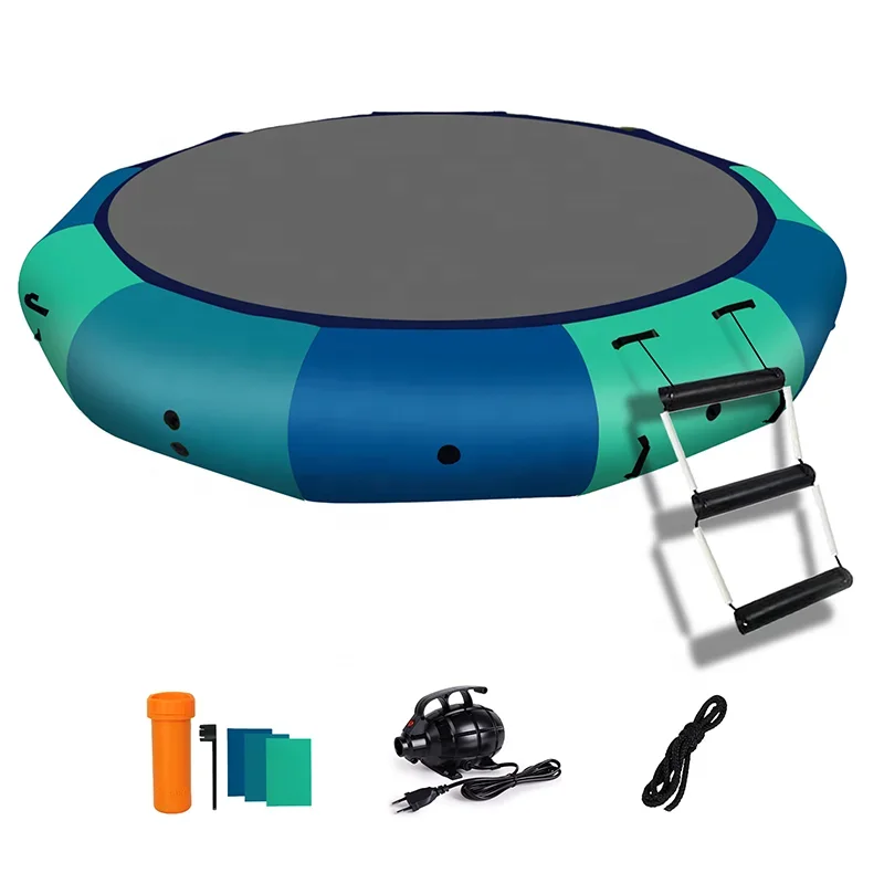 3M Water Bouncer Inflatable Water Trampoline with Electric Pump & Rope Ladder