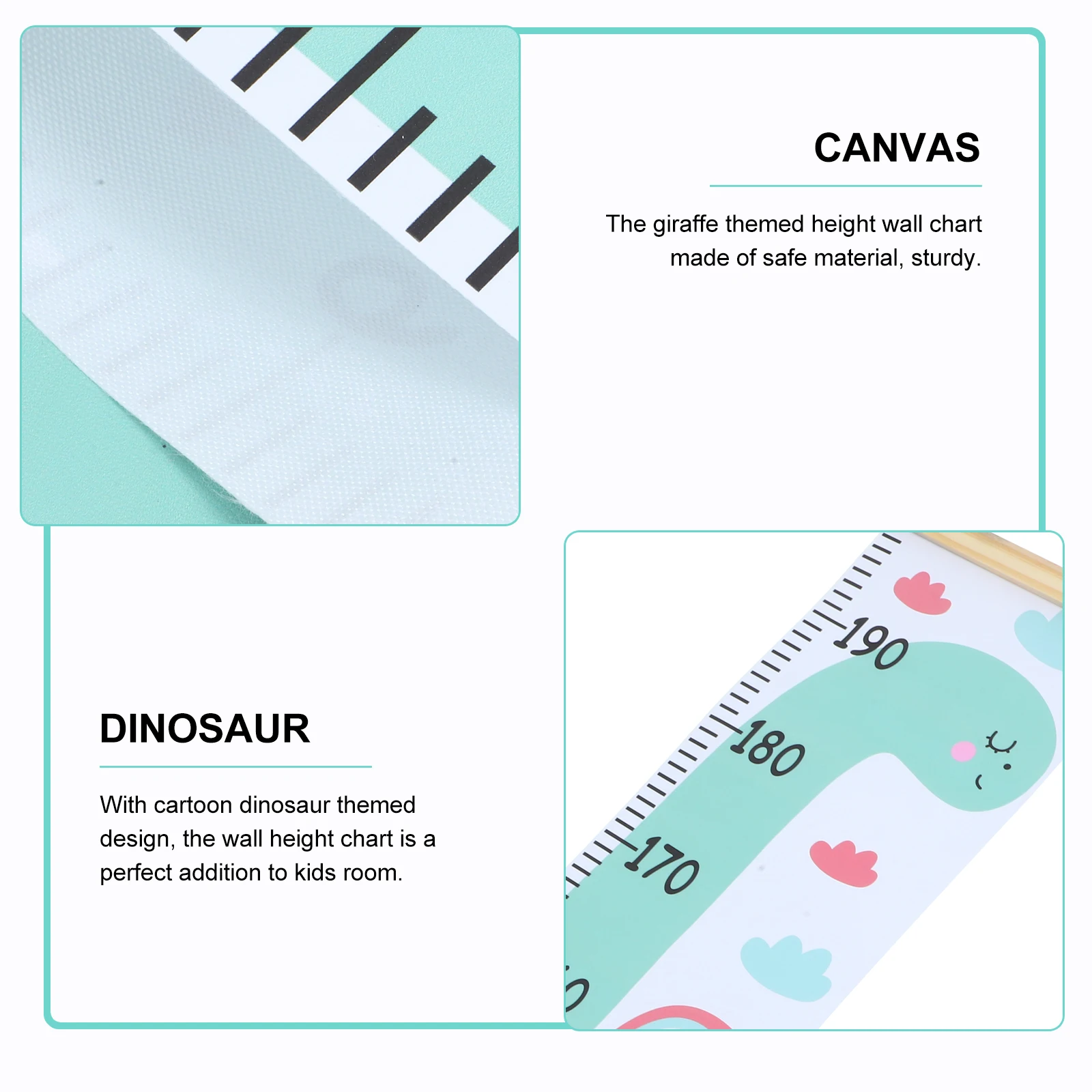

Cartoon Animal Height Measuring Ruler Kids Growth Chart For Room Decor Canvas Wall Hanging Growth Chart Height Measurement For