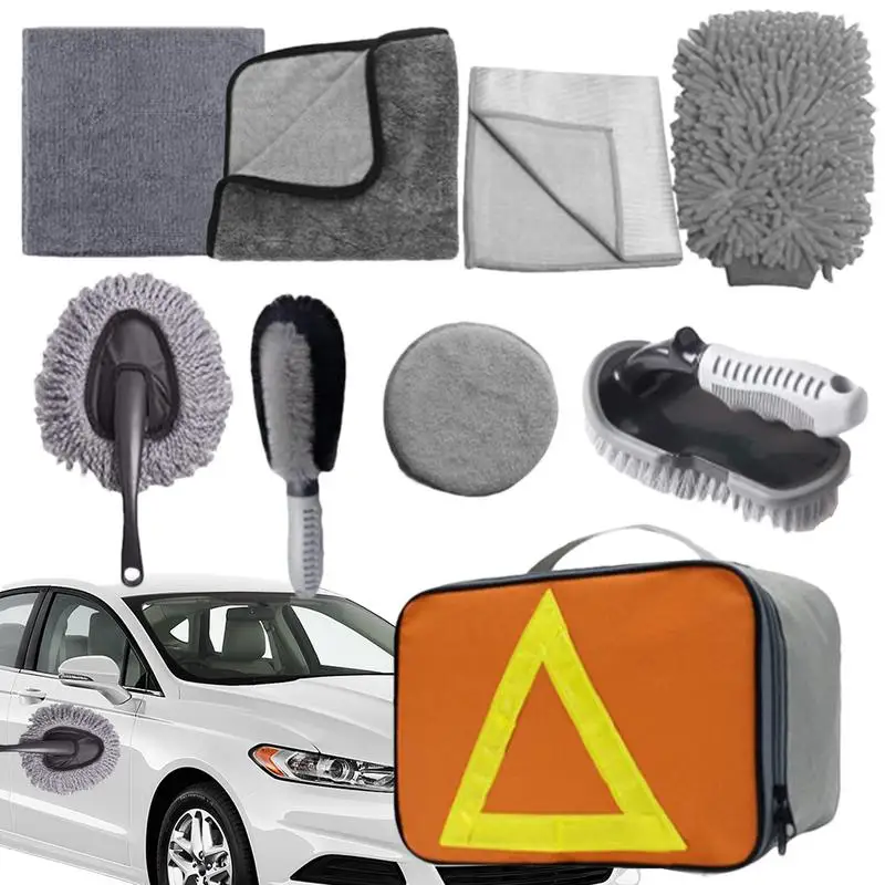 

Detail Brushes Car Dirt Dust Clean Tools Car Detailing Brush Set Cleaning Brushes Sponges For Auto Interior Exterior Cleaning