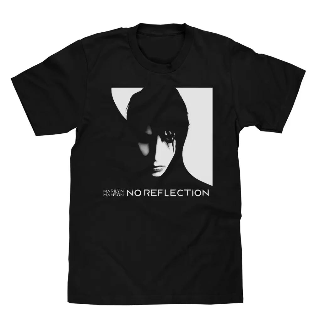 No Reflection Marilyn Manson Band T-Shirt Cotton Graphic Tee Men Women Summer Streetwear