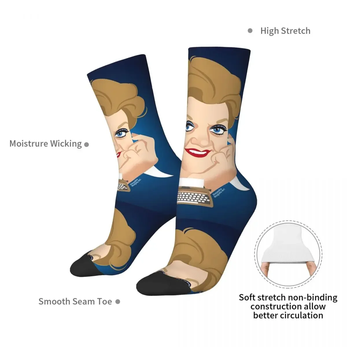 Murder Socks Harajuku High Quality Stockings All Season Long Socks Accessories for Man's Woman's Gifts