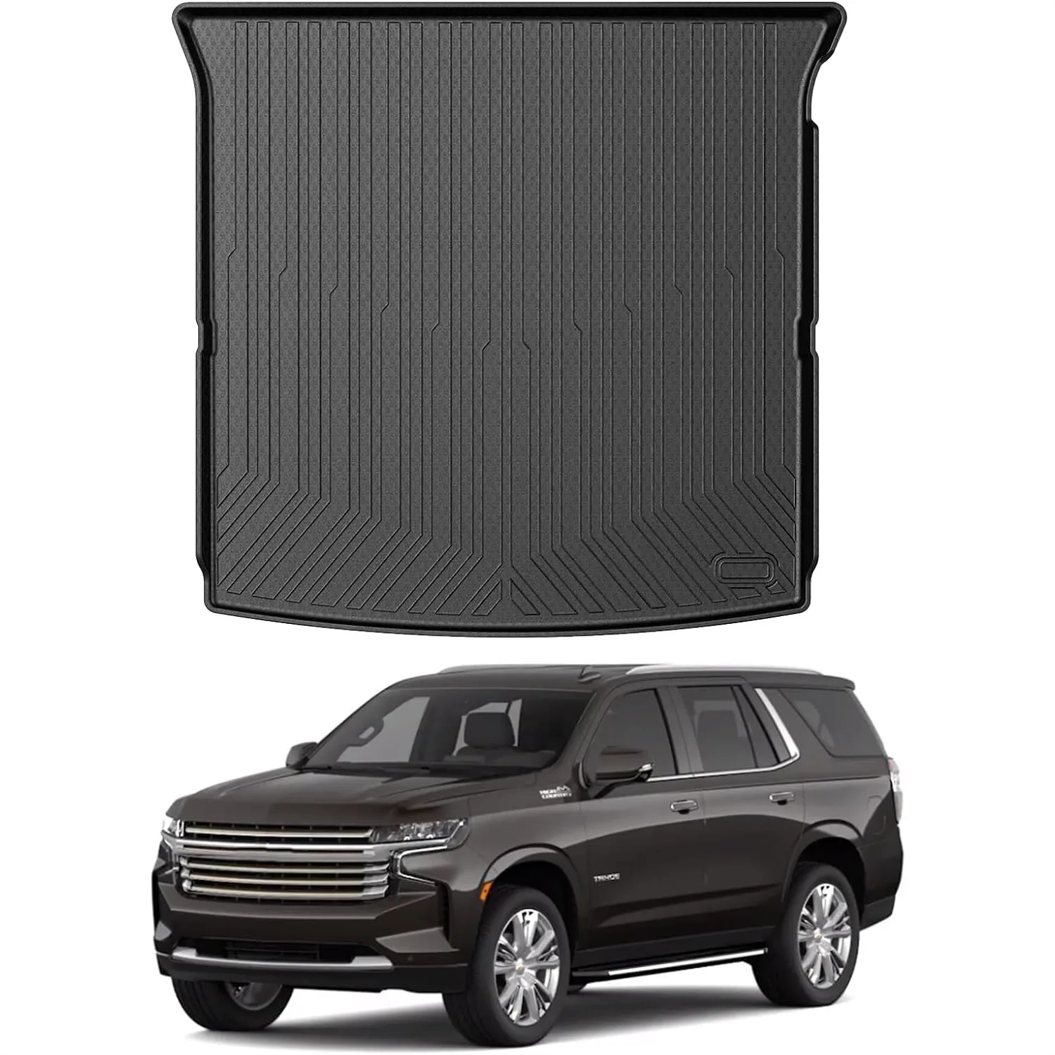 

Cargo Liner for 2021-2025 Chevrolet Tahoe GMC Yukon, All Weather Rear Trunk Mat, Behind 2nd Row, Black