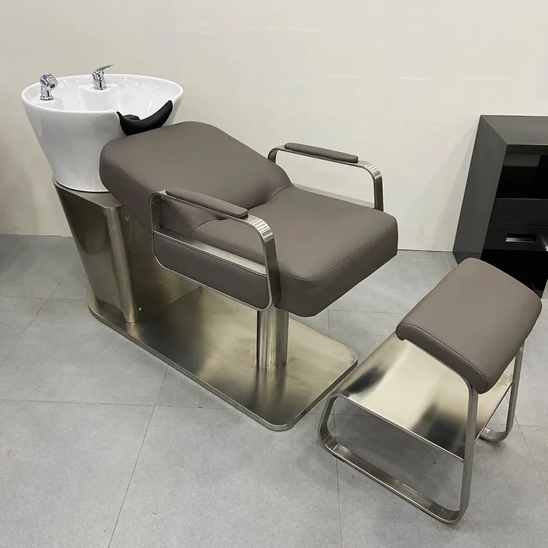 

Hairdressing Beauty Salon Chair Professional Stylist Massage Shampoo Chair Head Spa Lavacabezas Barbershop Furniture LJ50SC