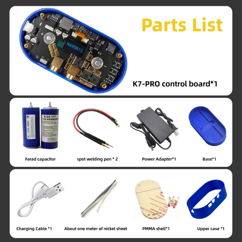 Imagem -05 - Kits Placa Controle Soldagem com Capacitor Atualizado Controlador Eficiente Pontos Módulo Controle Soldador