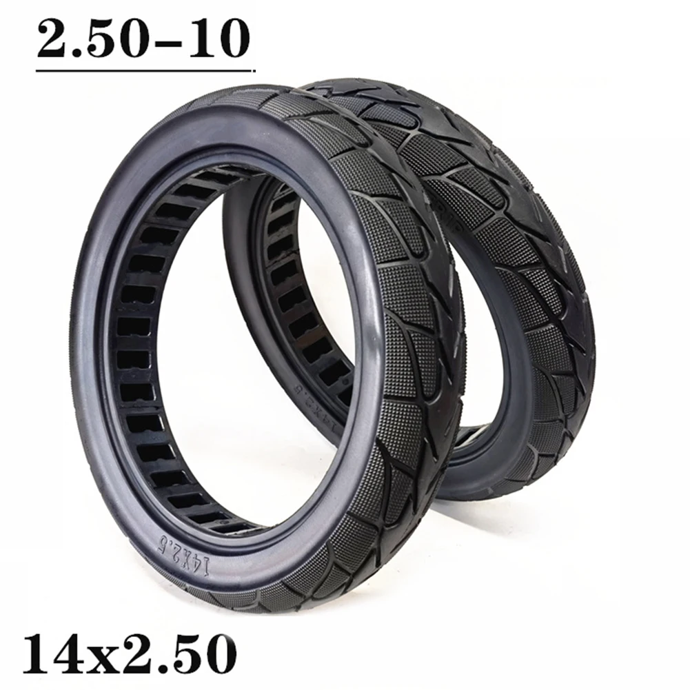 14inch Electric Scooter Vehicle Tyre 14x2.50 Solid Tire 2.50-10 No-inflation Tyre For Electric Vehicle Scooter Replacement Parts