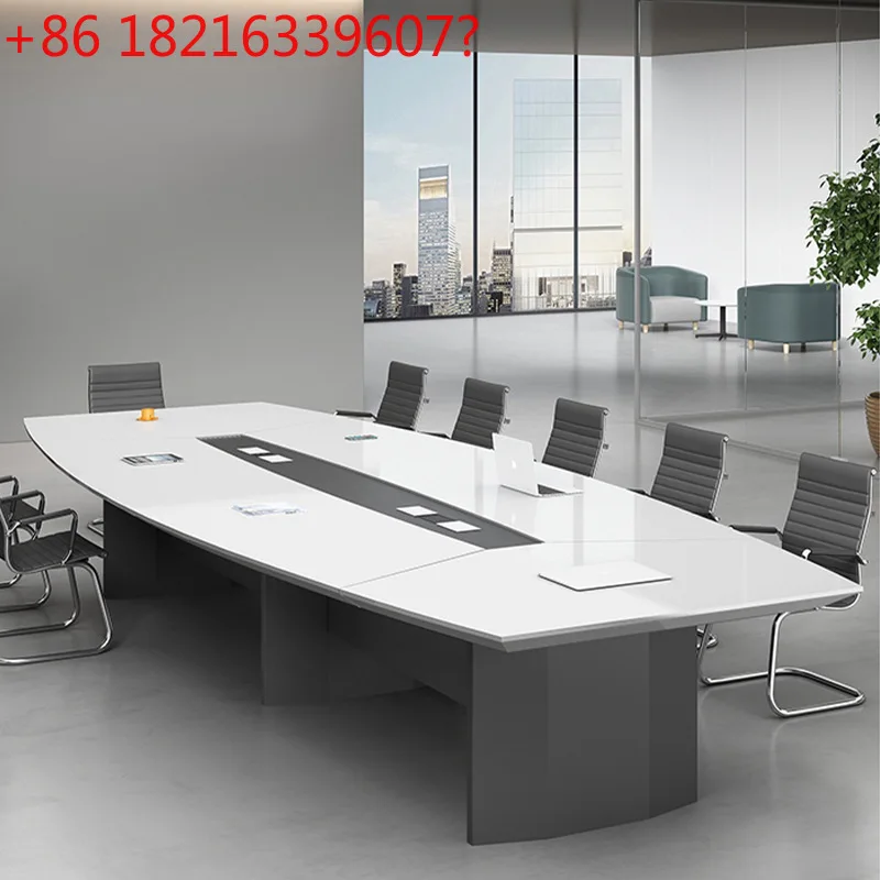 

Многофункциональная мебель для офиса с белой краской, полный набор позиций, умный компьютерный стол для нескольких человек