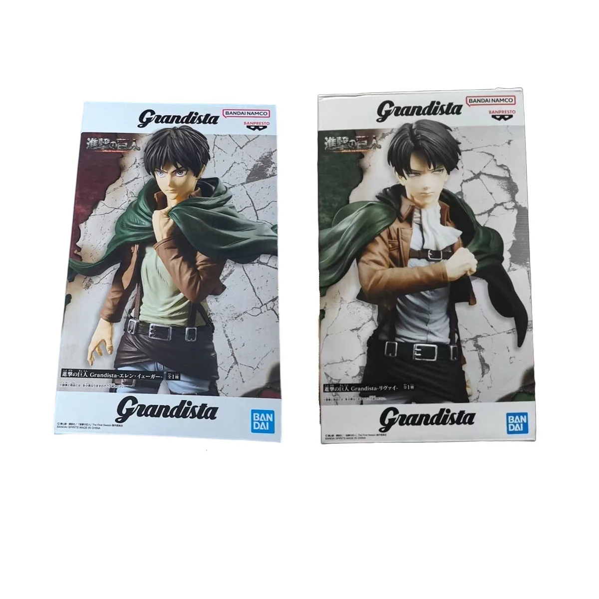 

27cm Original BANPRESTO Attack on Titan Grandista Levi Ackerman Action PVC Collection Model Toy Anime Figure Toys