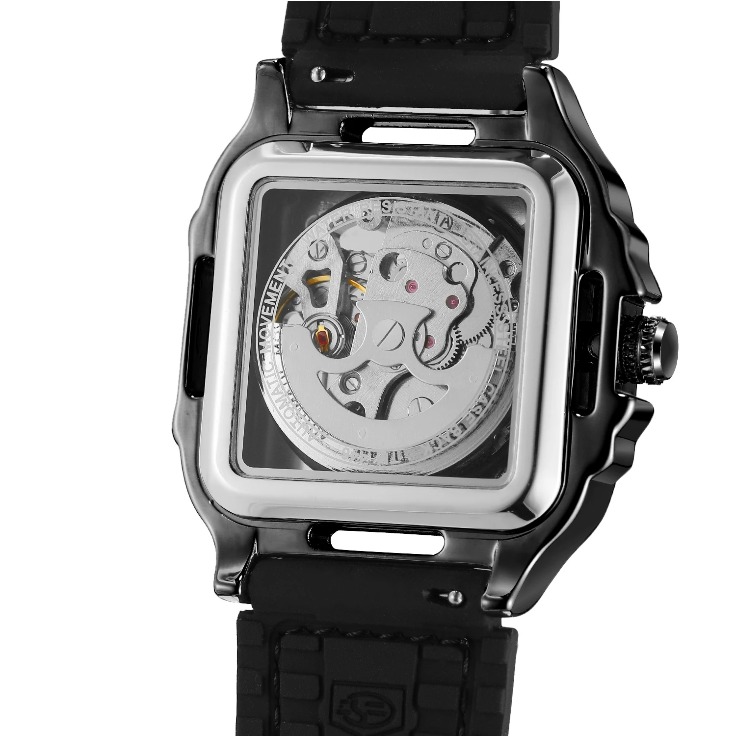 FORSINING8286 Fully Automatic Mechanical Watches for Man with Hollowed Out Dial Luminous Waterproof Watches for Man Reloj Hombre