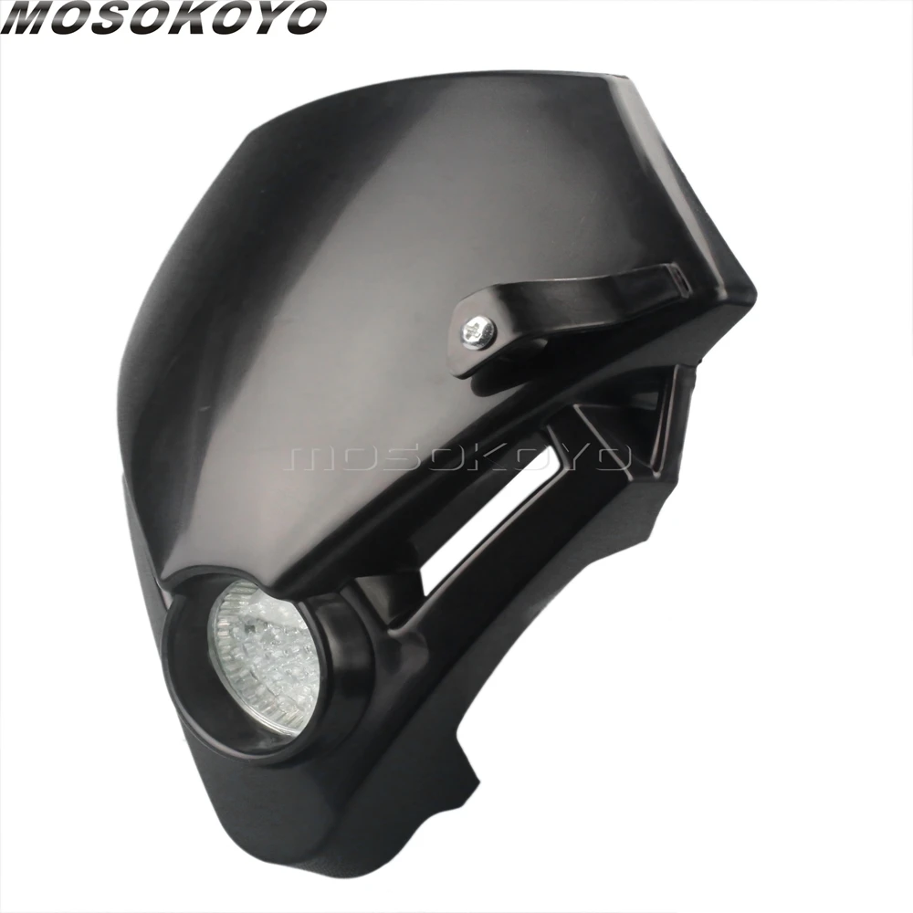 Motocross Mini Headlight LED Dirt Bike Supermoto Head Light Fairing for Gas Gas TXT Pro EXC 250 280 Yamaha Kawasaki Suzuki Honda