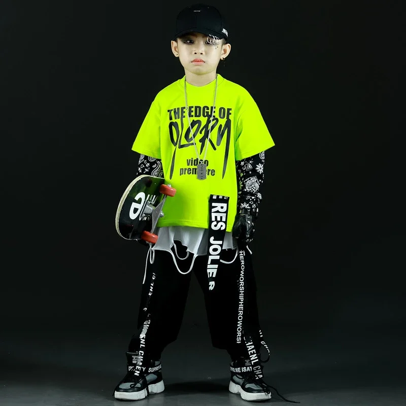 Teenage Clothes Set Kids Tracksuit Cotton Long Sleeve Tops + Pants Children Clothing Boys Hip Hop Sportswear 4 6 8 10 12 13 14 Y