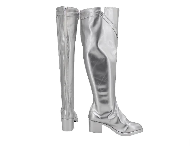 FrostNova Laarzen Zilveren Schoenen Vrouw Halloween Cosplay Arknight Prop FrostNova Laarzen