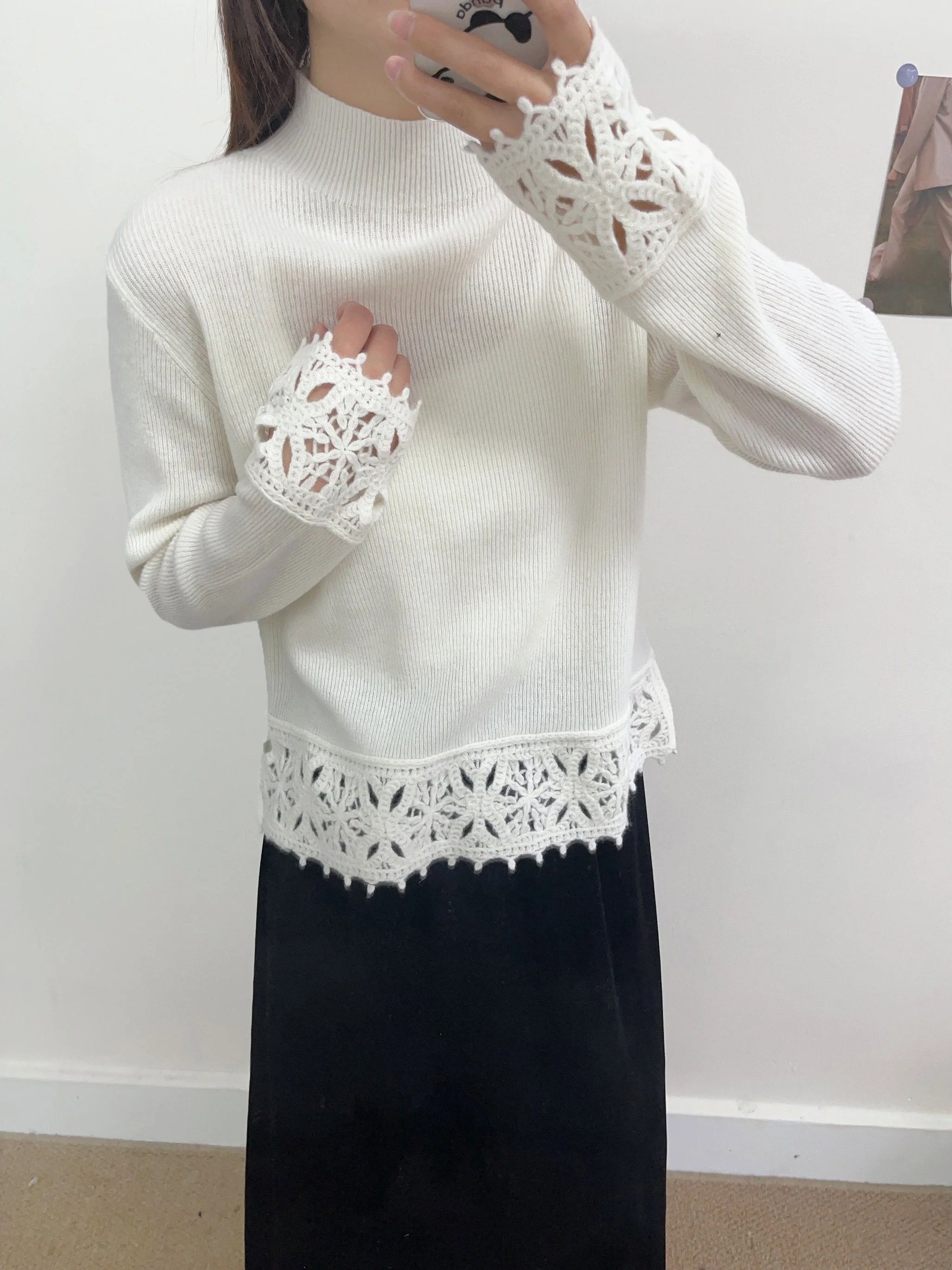 

Мягкая шерстяная смесь, вязаный базовый слой, женский свитер с высоким вырезом, осень-зима, модный дизайн для похудения, корейский сле