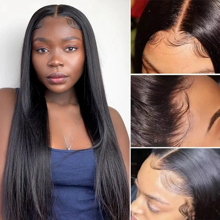 13x4 Bone Straight Lace Front Wig Human Hair 40 inch 13x6 HD Lace Frontal Wig hd Lace Wig 13x6 Human Hair for Women Choice