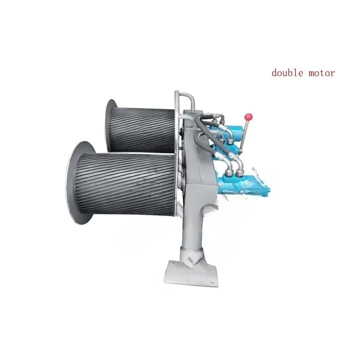 Double motor double wheel hydraulic fishing net transporter