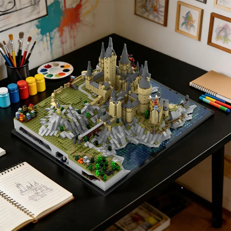 

Конструктор MOC 1438 деталей: Замок и территория Волшебника, расширение к фильму «Волшебник страны Оз», диорама, строительные блоки, кирпичи, продвинутые наборы для сборки, увлекательная игрушка для взрослых