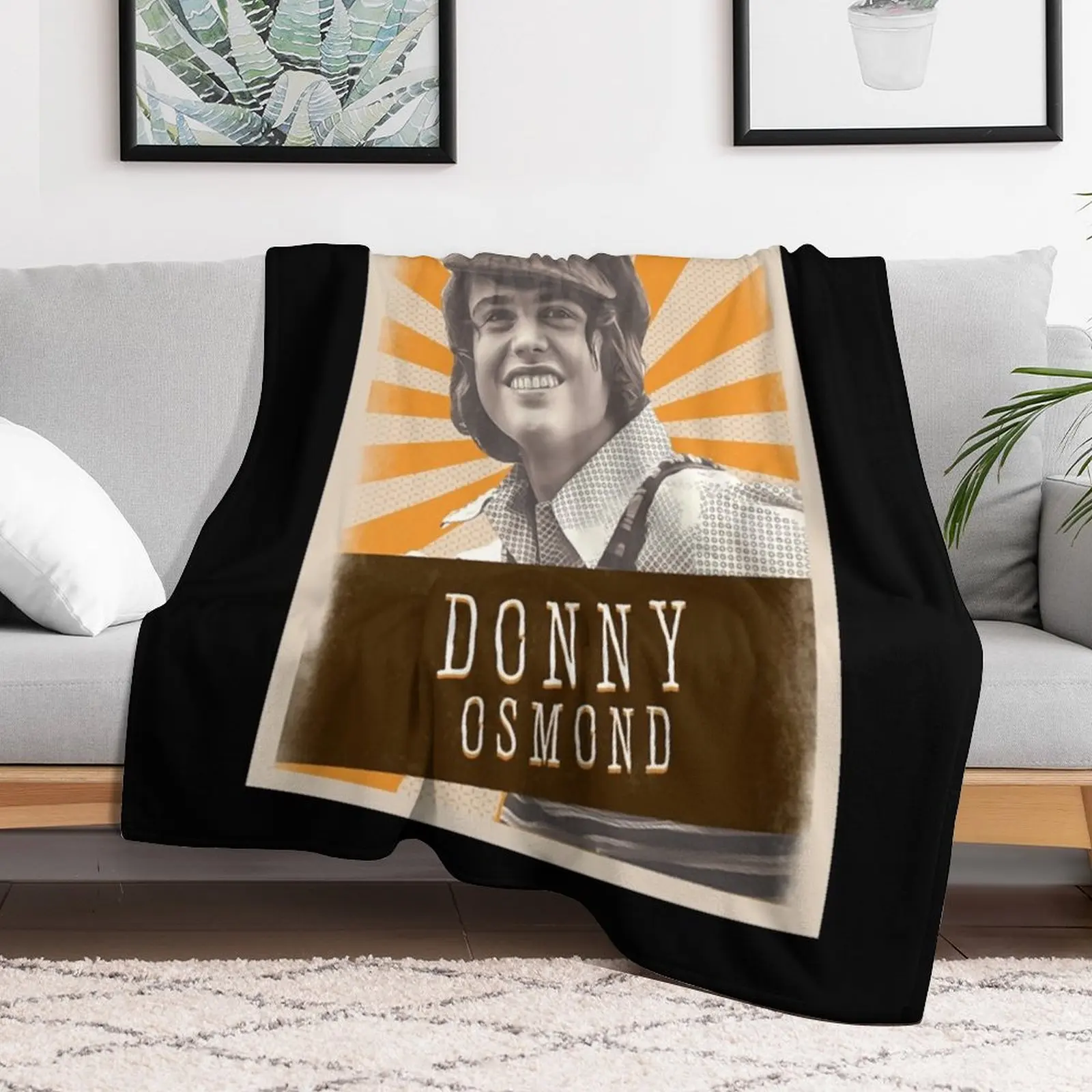 Vintage Asthetic Donny Osmond 80s Throw Blanket Single Blankets For Sofas Blankets