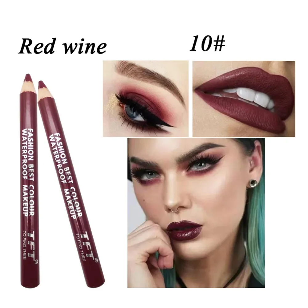 12 Colors Eye Shadow Liner Pen Highlighter Waterproof Glitter Matte Eyeliner Pencil Long Lasting Eye Beauty Cosmetic Makeup