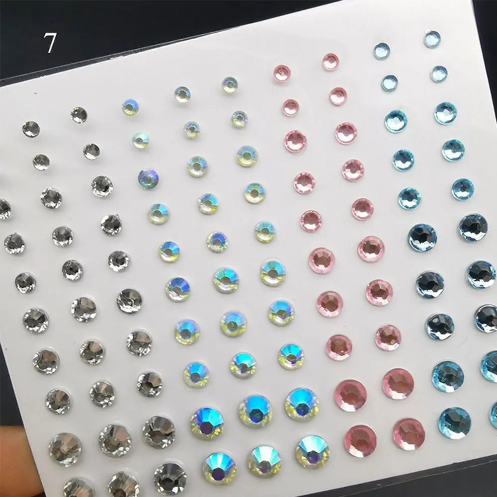 

New Body Brow Nail Art Eyes Sticker Jewel Eyes Makeup Temporary Tattoos Face Decal