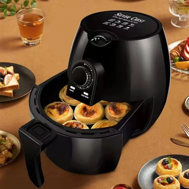 5.8L Healthy Diet Weight Loss  Large Capacity Air Fryer French Fries, Electromechanical Oven No Oil Smoke Fried Chicken smart electric hot air fryer oven oil free cooker 1225w 3 liters smart cooking programs compact oilless small oven fit for 2 3 people