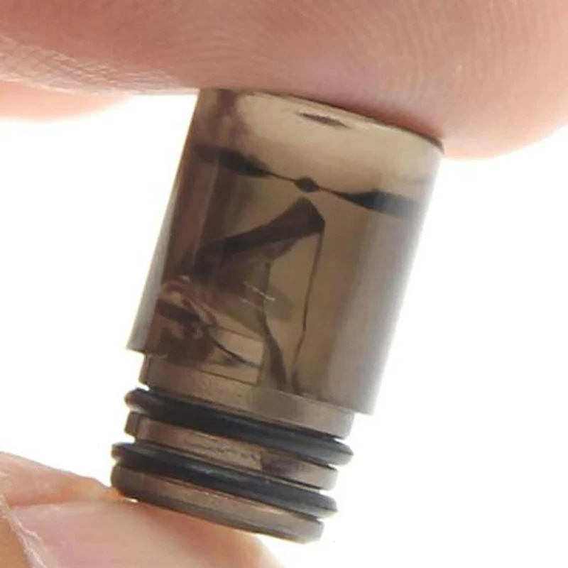 핫세일 1개 레진 810 레진 하드웨어 드립 노즐 화상방지 스트로 조인트 아크릴 스파이럴 드리퍼 마우스피스 고품질 드립팁