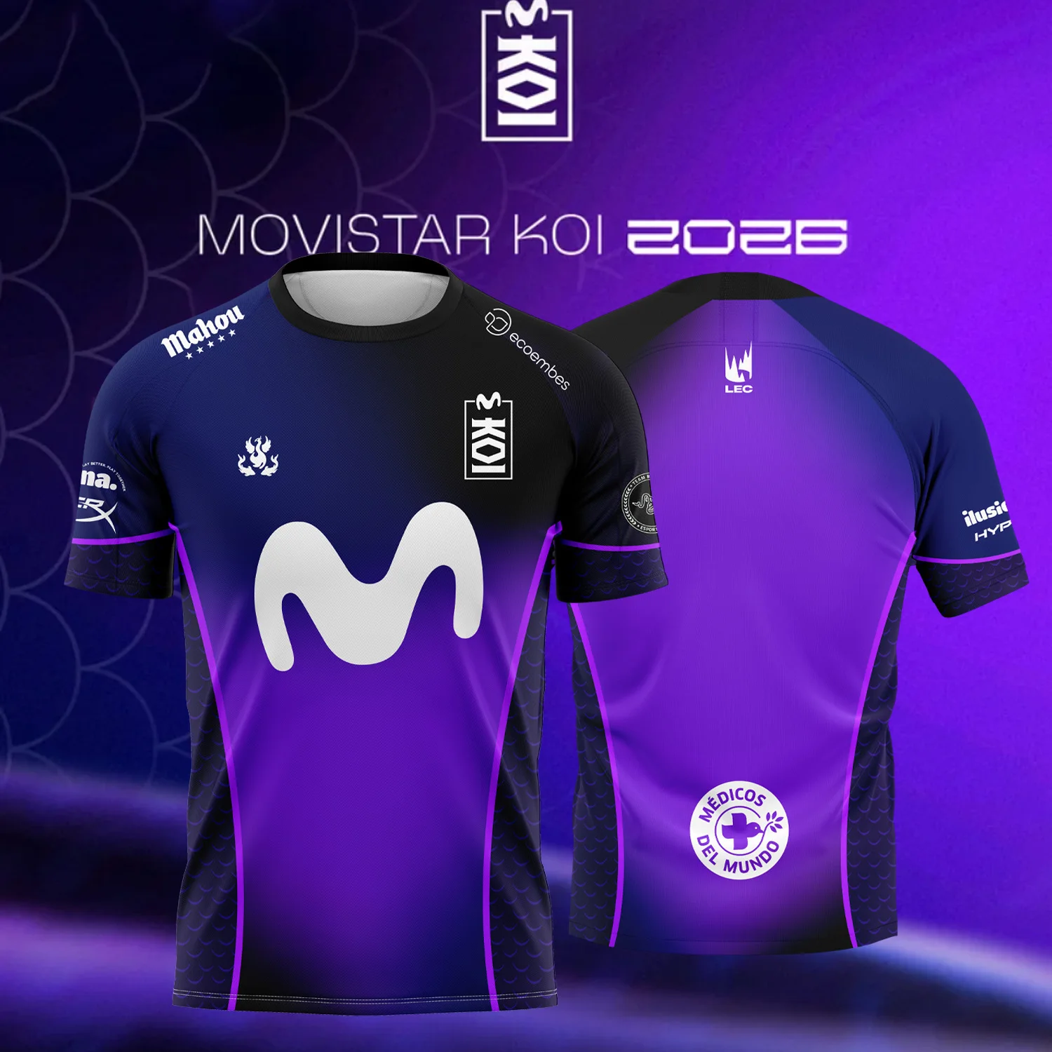 Camiseta Nueva 2026 del Equipo de Esports Movistar KOI, para Hombre y Mujer, Verano, Casual, Manga Corta, para Entusiastas de los Videojuegos