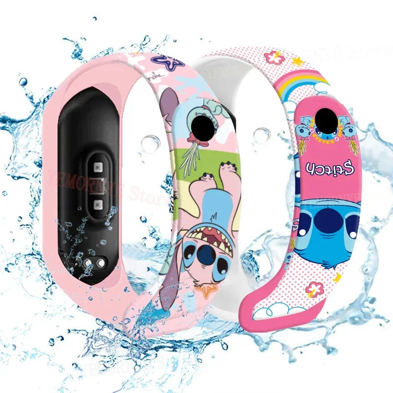 Disney Stitch Digitale Kinderuhren, Anime-Figuren, LED-Touch, leuchtendes Kinder-Sportarmband, wasserdichte Digitaluhr, Geburtstagsspielzeug