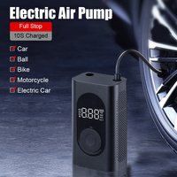 Portable Car Air Compressor 12V for Motorcycle Bicycle 12V 150PSI AUTO Tyre Balls 4000mAh ElectricTire Inflator Pump