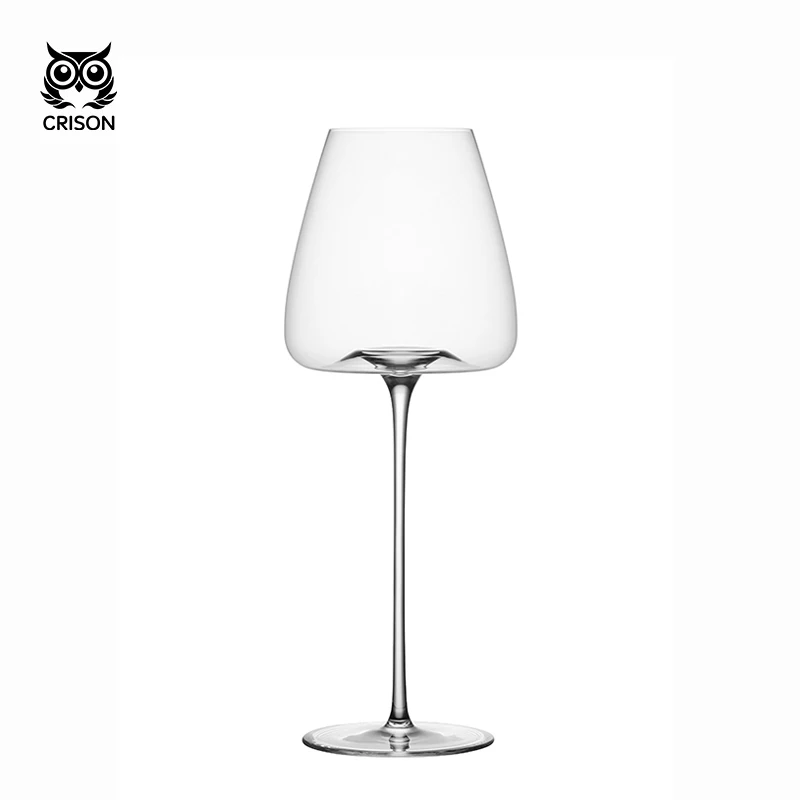 CRISON PNT02 Ultra-Thin Handmade Crystal Glass Red & White Wine Glass Riesling Bordeaux Style for Fine Dining And Celebrations