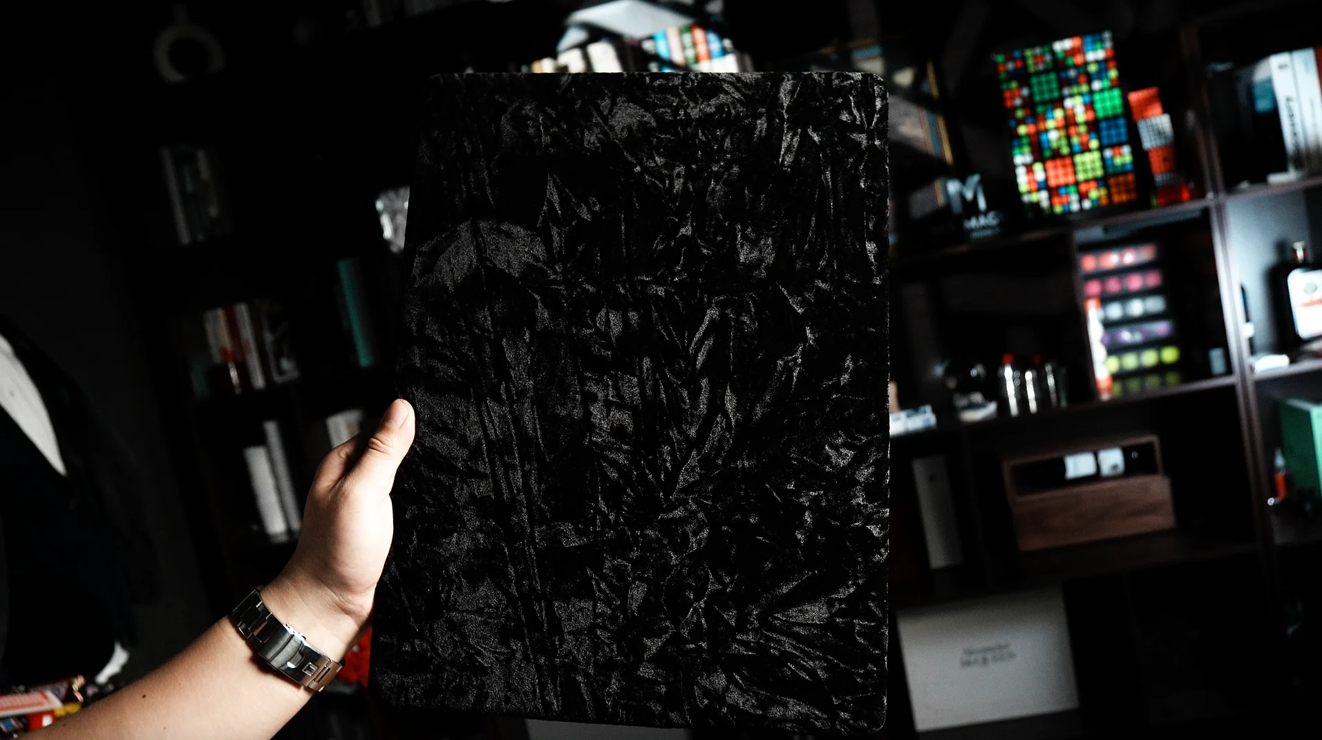 Darkness Black Art Close Up Magic Pad with Black Art Material Magic Props Mat for Card Coin Stage Street Magic Tricks Accessory