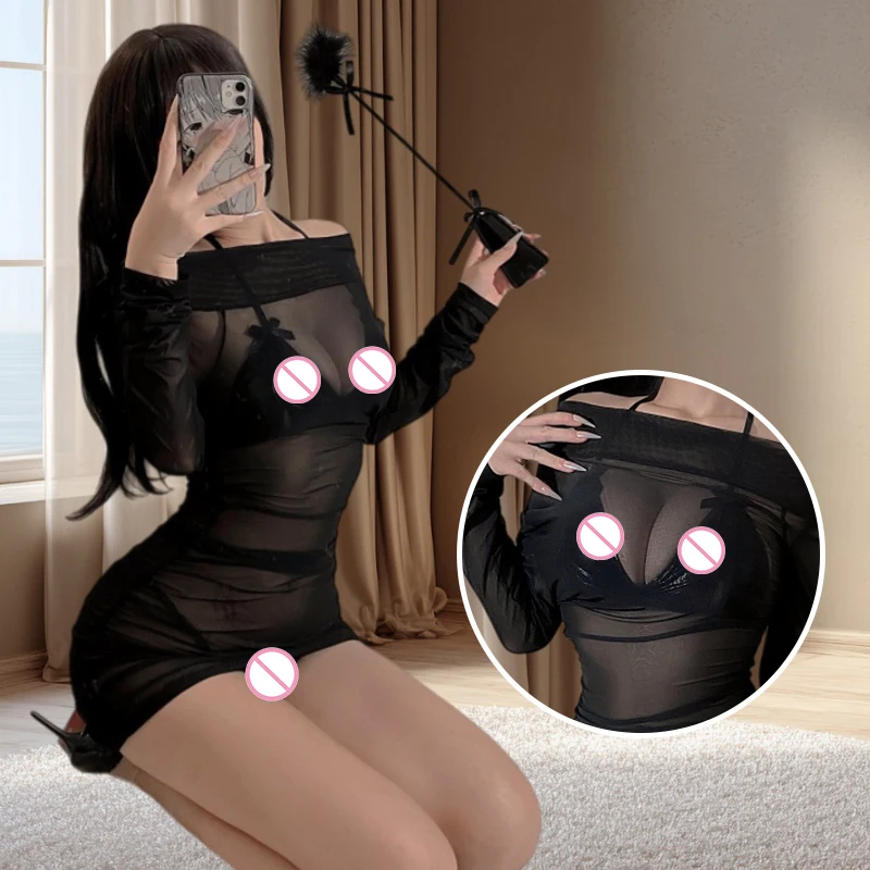 Lingerie lingerie erótica flertando lingerie uniforme sedução sm presentes de aniversário tamanho único