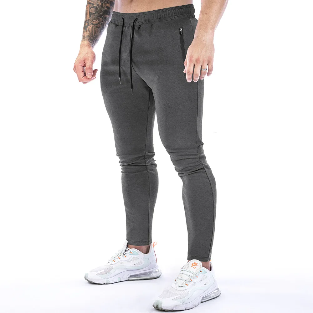 

Men's Workout Jogging Athletic Sweatpants Casual Fashion Teen Pure Sweat Pants Exercise Overalls Solid Color Cotton Trousers