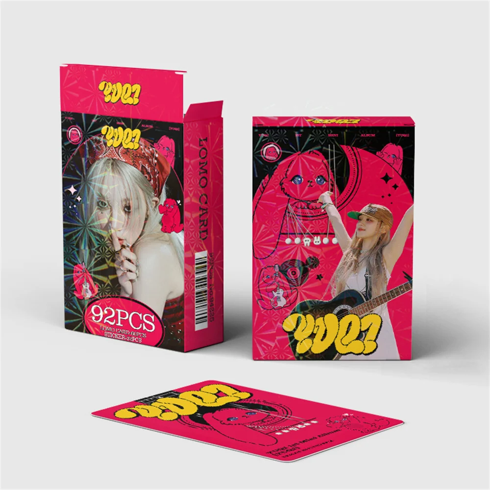 

92pcs/Set Kpop Idols YuQi Solo Mini Album YuQ1 Boxed Card Double Sides Printing INS Korean Style LOMO Card Fans Collection