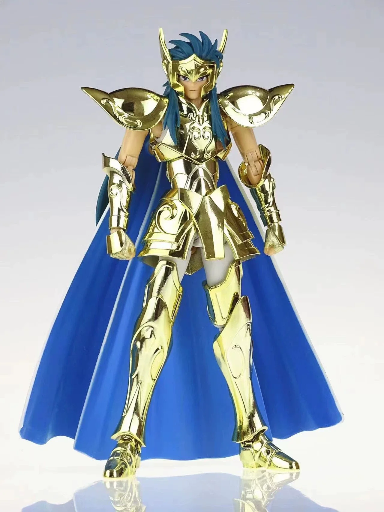 In Stock Saint Seiya CS Alloy Gold Saint EX Aquarius Kami Puse 24K Action Figure Collection Gifts