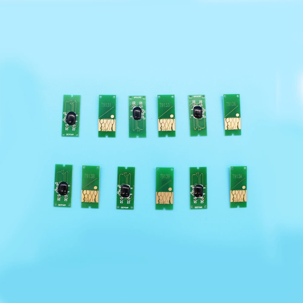 

11 Colors T913 Replacement Ink Cartridge Chips for Epson SureColor P5000 SC-P5000 Printer
