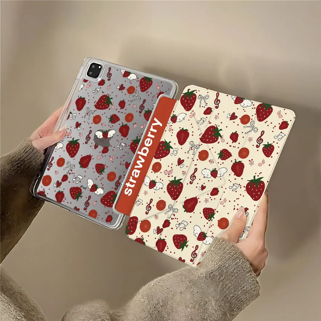 

Чехол-книжка Strawberry Wing Apple Love для iPad Pro 11, 12.9, 13 (M2, M4, M3, M5), а также для iPad 8.3, 9.7, 10.2 (5/6/7/8/9/10/11 поколений), Air 4, 5, 6
