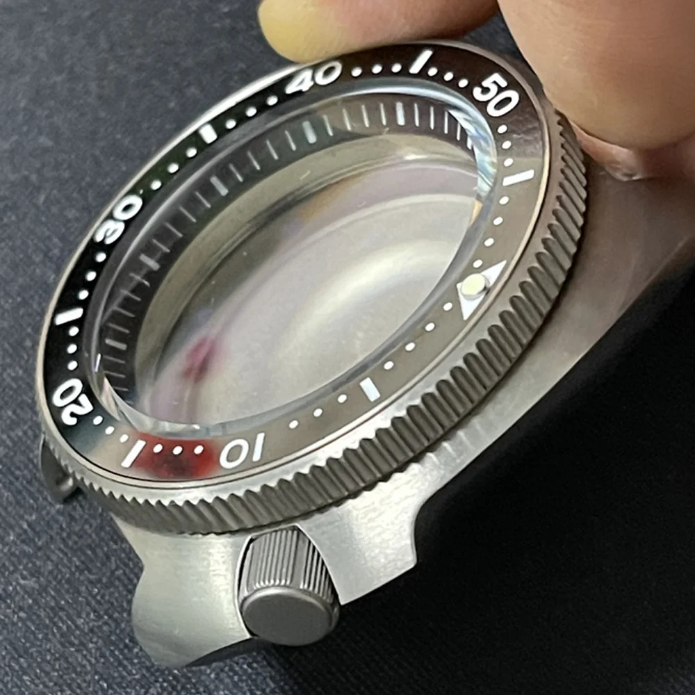 Titanium Abalone Watch Case  Turtle Water Ghost 6105 Homage For Seiko SKX007 SKX009 NH35 NH36 Automatic Movement Sapphire 20Bar