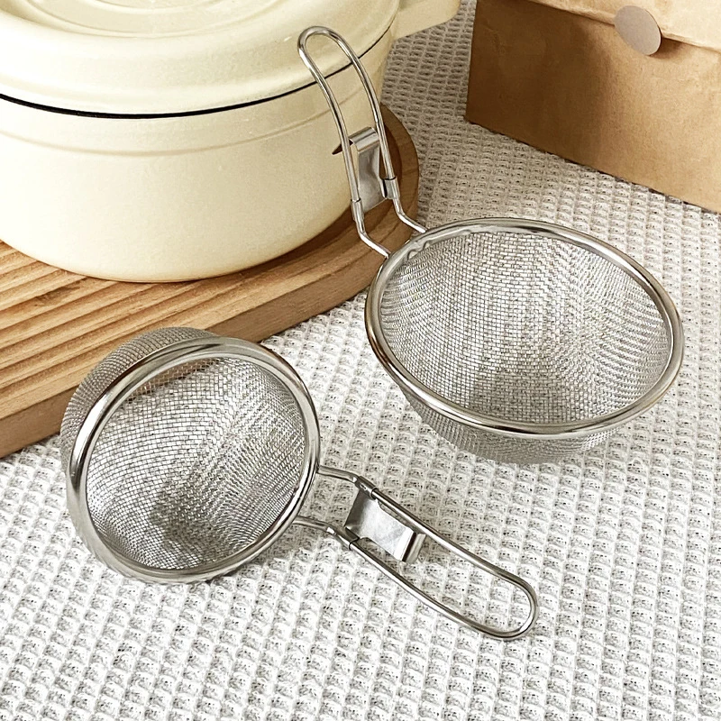 

New 304 Stainless Steel Hot Pot Strainer Cooking Surface Strainer Lo Mein Strainer Hot Pot Meat Boiling Spicy Hot Pot With Hook