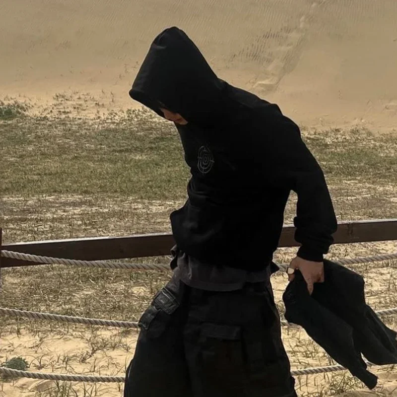 NIGO Men's Spring And Autumn Solid Color Drawstring Pullover Loose Hooded Sweatshirt Ngvp #nigo1143