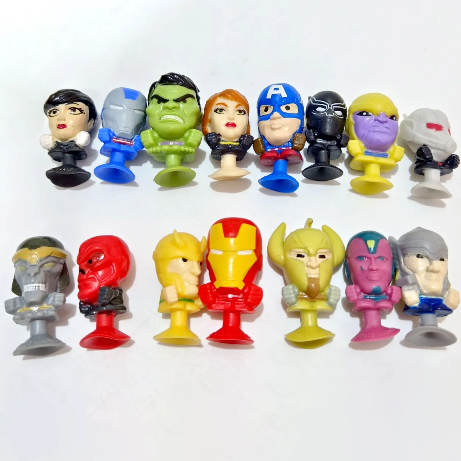 Stikeez Gashapon Capsule Toy Spider-man Teenages Mutants Ninja Turtles Mini Figures SpongeBobs Suction Cup Figurine Kids Gifts