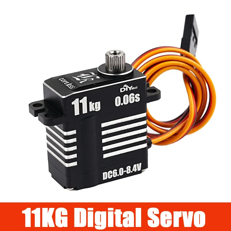 

H-11 11KG Micro Digital RC Servo Full Metal Gear Programmable Coreless Motor Mini Servo For RC Helicopter Car Airplane Robot