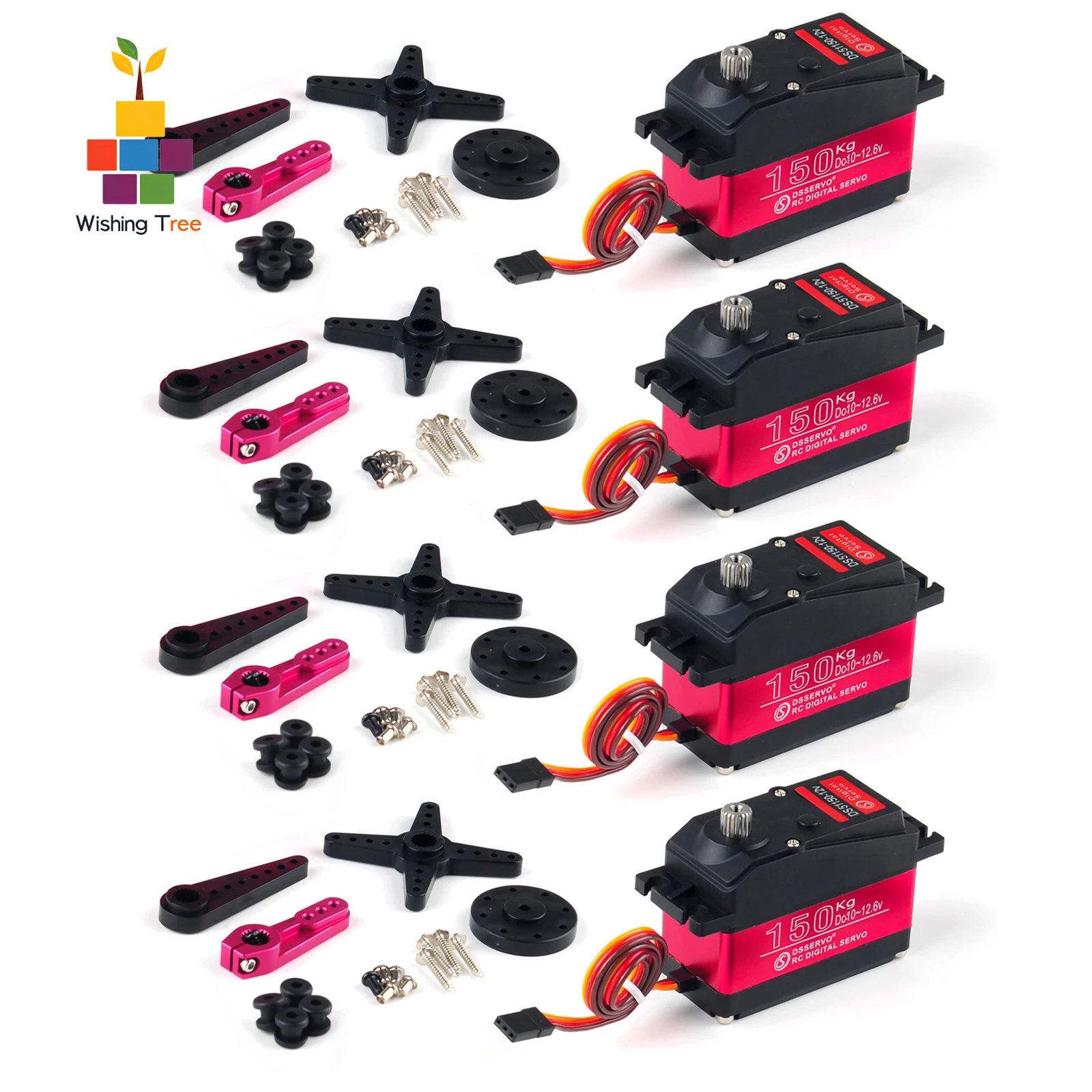 

DS511150 150KG High Torque Waterproof Digital Servo for 1/5 RC Cars, Compatible with Redcat/HPI Baja 5B/SAVOX-0236