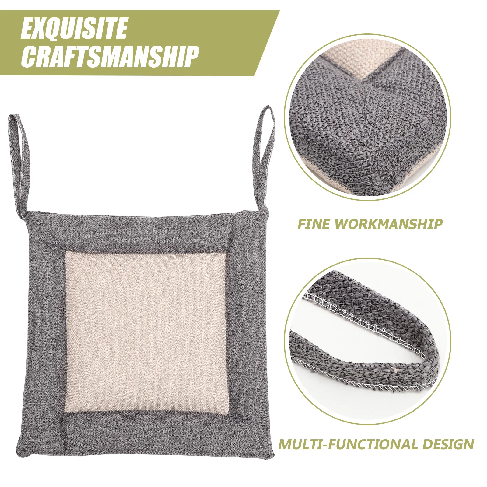 

Cotton Linen Office Chair Cushion Soft Comfortable Dining Seat Pad Floor Cushion Computer Stool Seating Pad