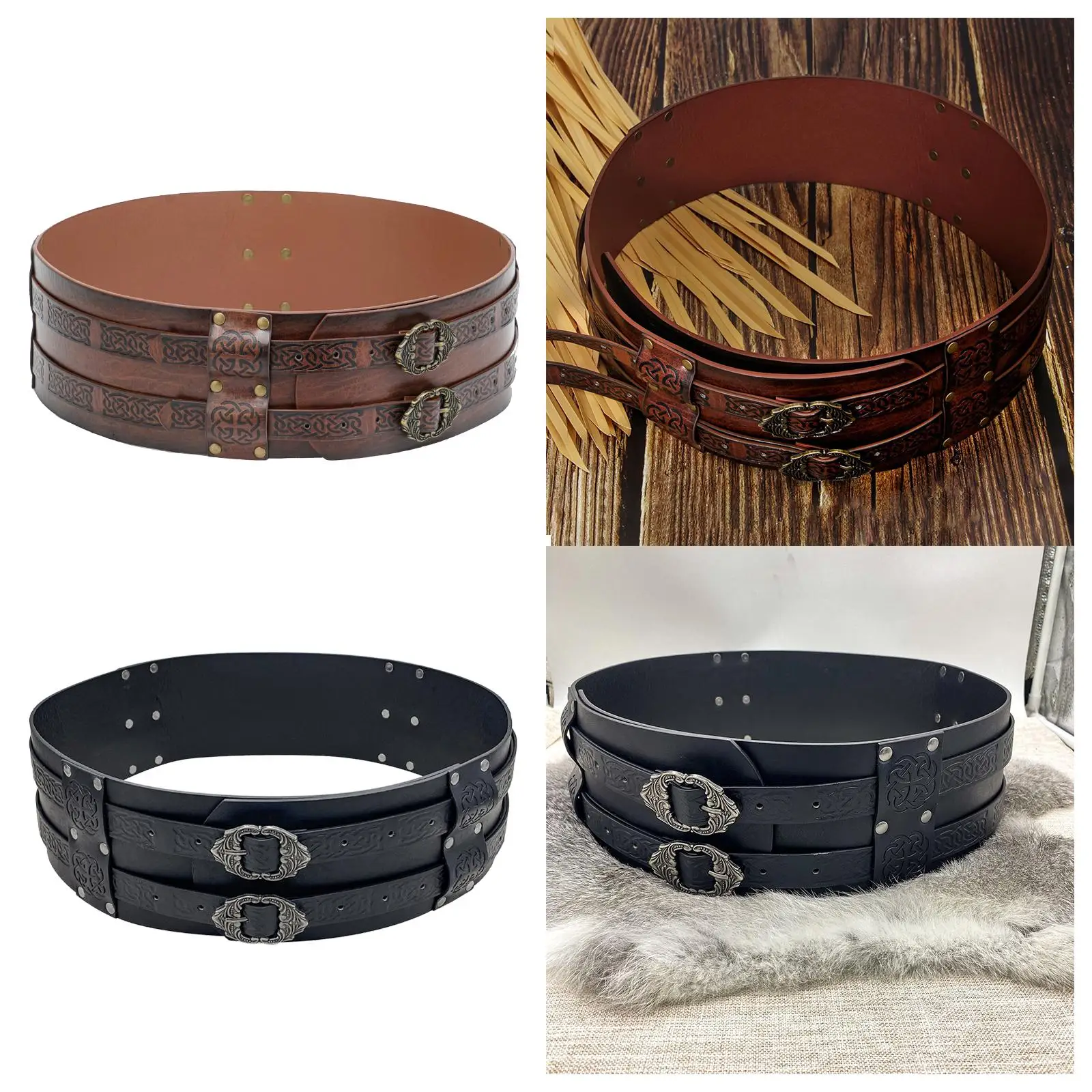 

Средневековый поясной ремень, ретро-аксессуар для косплея, регулируемый средневековый пояс для маскарадных костюмов, реквизит для фотосессий на день рождения, для сцены