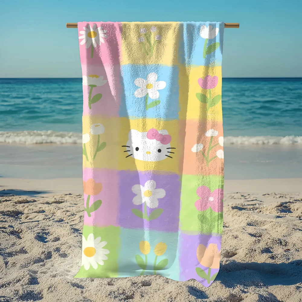 SRO H-HelloS K-KittyS Spleißhandtuch, Strand, schnell trocknend, Pool, Camping, Handtücher, Reisen, weich, Geschenk, Fitnessstudio, Dusche, Sport