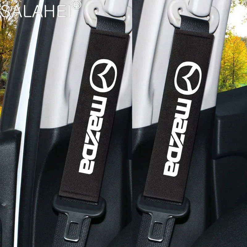 Car Neck Pillow Headrest Seat Belt Shoulder Strap Pad For Mazda 2 3 5 6 BL BM GJ CX3 CX4 CX5 CX-5 CX8 KE KF CX7 CX9 MX5 CX30