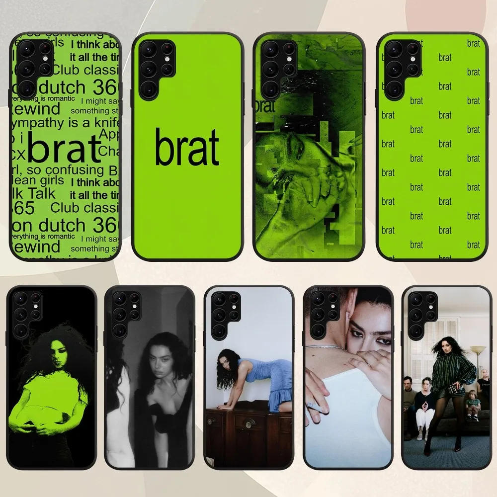 Singer Charli XCX Brat 360 365 Phone Case For Samsung Galaxy A52 A72 A53 A70 A91 A80 A71 A73 S Shell