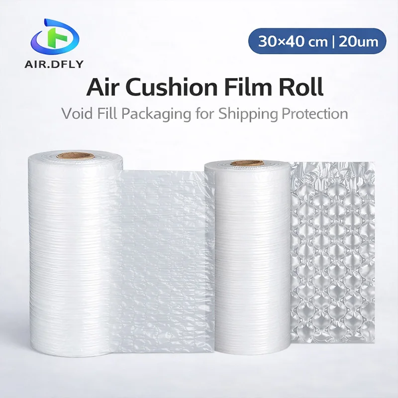 

30*40 cm High Quality Available Shock Resistance Protective Film Air Cushion Bubble Film Packaging Roll 300 m