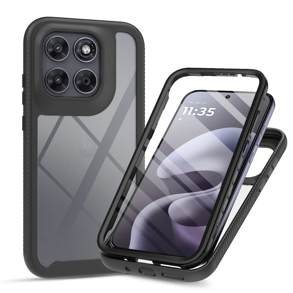 

360° Full Protection Phone Case for Motorola MOTO G77 G67 G17 G86 G56 G35 G15 Shockproof Cover Screen Protector Film Phone Case